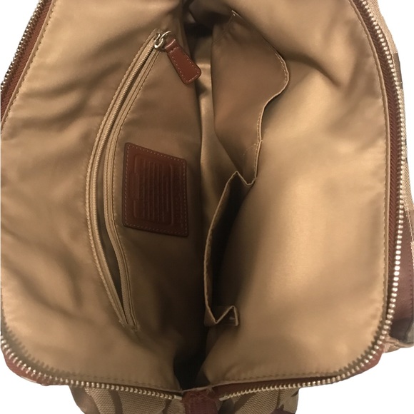 Coach Shoulder Satchel Bag Brown Tan No. D1273-17806M - Picture 7 of 11